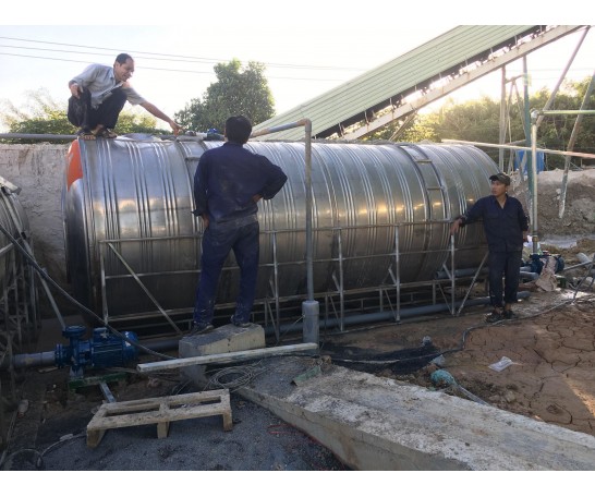 Bồn nước inox công nghiệp cũ đã qua sử dụng