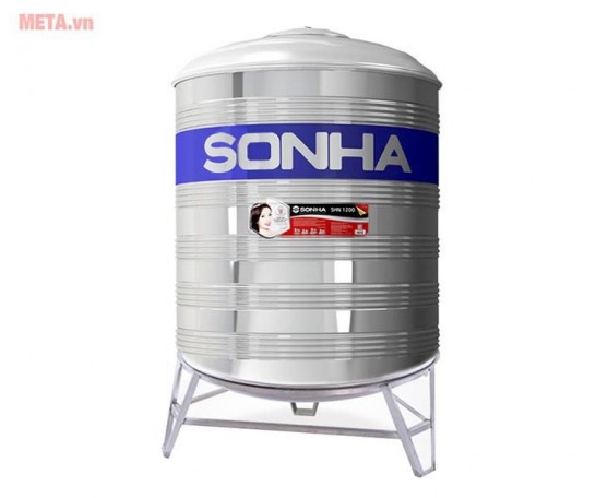 Bồn nước inox 6000 lít Sơn Hà đứng SUS 304