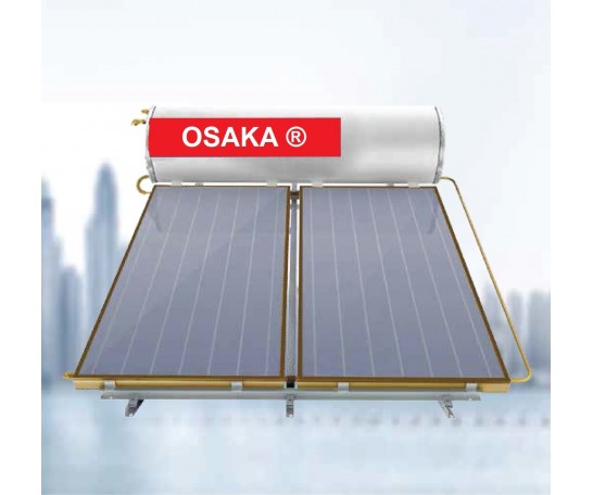 Máy nước nóng năng lượng mặt trời tấm phẳng 300 lít Osaka chịu áp