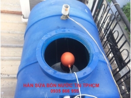 Hàn bồn nước nhựa inox tại nhà TP.HCM