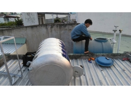 Lắp đặt bồn nước nóng lạnh - hàn chân bồn ở tại Bình Dương