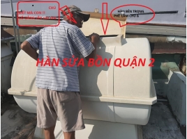 Hàn sửa bồn nước nhựa inox tại Quận 2