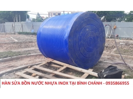 Hàn sửa bồn nước nhựa inox tại Bình Chánh