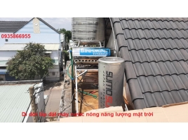 Di dời lắp đặt máy nước nóng năng lượng mặt trời 